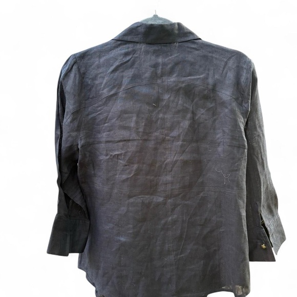 Black Button-Up Shirt - Picture 5 of 6